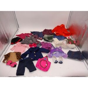 Our Generation Doll Clothes Lot 24pc Knee Pads Hat Skirt Shoes Mixed Accessories